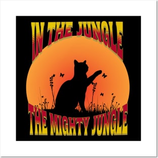 Cat In The Jungle Posters and Art